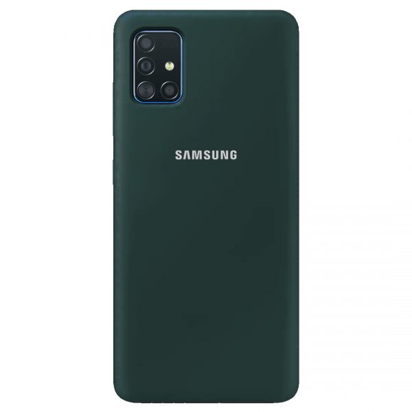 Чохол Silicone Cover для Samsung Galaxy A51 Зелений / Pine green