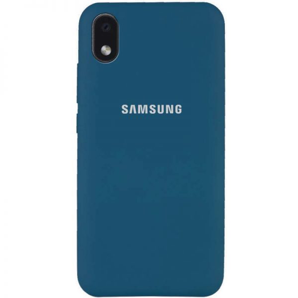 Чохол Silicone Cover для Samsung Galaxy A01 Core / M01 Core Синій / Cosmos Blue