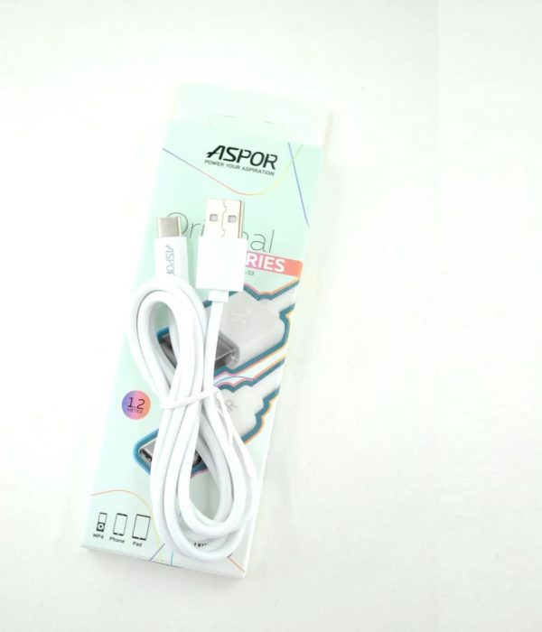 USB кабель Aspor A53 Original Cable Type-C 2A (1.2м) – White