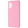 Чехол Silicone Case WAVE Full с микрофиброй для Samsung Galaxy A72 – Light pink