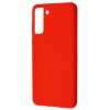 Чехол Silicone Case WAVE Full с микрофиброй для Samsung Galaxy S21 Plus – Red