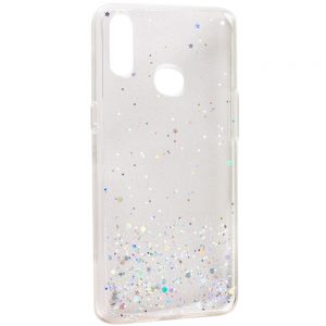 Cиликоновый чехол с блестками Shine Glitter для Samsung Galaxy A10s 2019 (A107) – Прозрачный