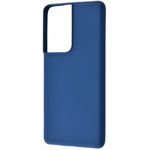 Чехол WAVE Colorful Case с микрофиброй для Samsung Galaxy S21 Ultra – Blue