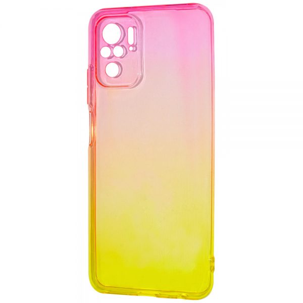 Чехол TPU Gradient Design для Xiaomi Redmi Note 10 / Note 10s / Poco M5s – Pink / yellow