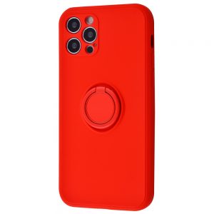 Чехол WAVE Light Color Ring c креплением под магнитный держатель для Iphone 11 – Red