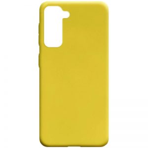 Матовый силиконовый TPU чехол для Samsung Galaxy S21 – Желтый