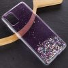 Cиликоновый чехол с блестками Shine Glitter для Samsung Galaxy A51 – Прозрачный / Сиреневый 92792