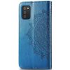 Кожаный чехол-книжка Art Case с визитницей для Samsung Galaxy A02s – Синий 90409