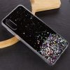 Cиликоновый чехол с блестками Shine Glitter для Samsung Galaxy A02 – Черный 92738