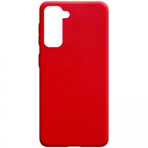 Матовый силиконовый TPU чехол для Samsung Galaxy S21 – Красный