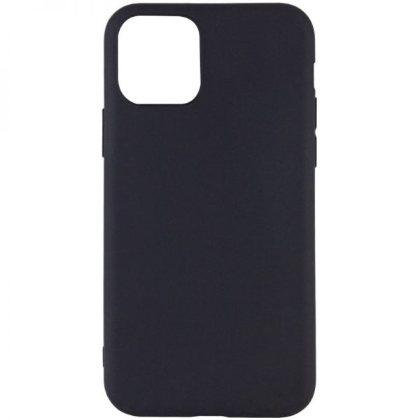 Матовый силиконовый TPU чехол для Iphone 12 Mini – Черный