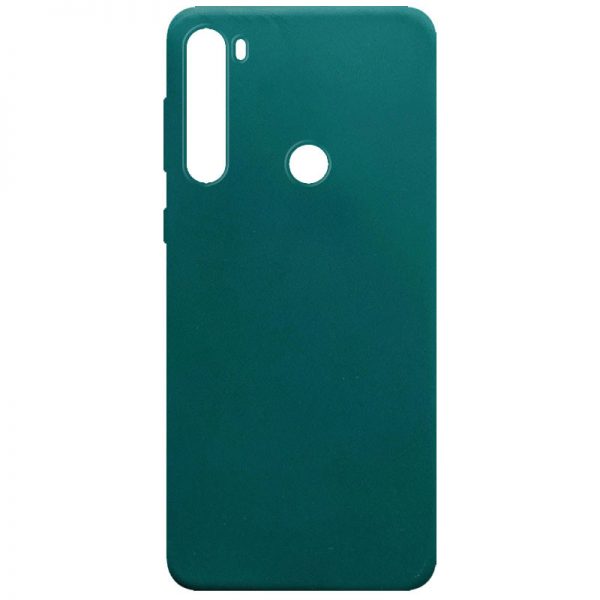Матовый силиконовый TPU чехол для Xiaomi Redmi Note 8 – Зеленый / Forest green
