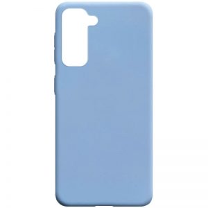 Матовый силиконовый TPU чехол для Samsung Galaxy S21 – Голубой / Lilac Blue