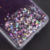 Cиликоновый чехол с блестками Shine Glitter для Samsung Galaxy A31 – Прозрачный / Сиреневый 92793