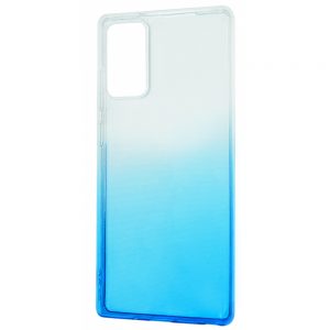 Чехол TPU Gradient Design для Xiaomi Redmi Note 10 / Note 10s / Poco M5s – White / blue