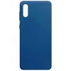 Матовый силиконовый TPU чехол для Samsung Galaxy A02 – Синий