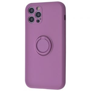 Чехол WAVE Light Color Ring c креплением под магнитный держатель для Iphone 12 Pro – Purple