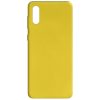 Матовый силиконовый TPU чехол для Samsung Galaxy A02 – Желтый