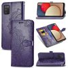 Кожаный чехол-книжка Art Case с визитницей для Samsung Galaxy A02s – Фиолетовый 90405