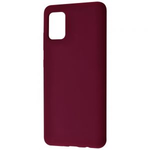 Чехол Silicone Case WAVE Full с микрофиброй для Samsung Galaxy A02s – Plum