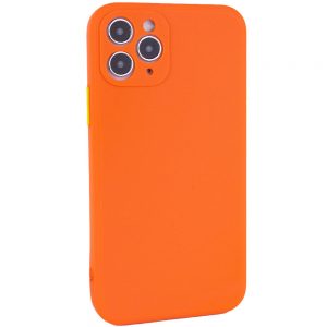 Чехол TPU Square Full Camera для Iphone 11 Pro Max – Оранжевый