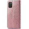 Кожаный чехол-книжка Art Case с визитницей для Samsung Galaxy A02s – Розовый 90417