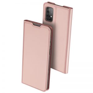 Чехол-книжка Dux Ducis с карманом для Samsung Galaxy A72 – Rose Gold