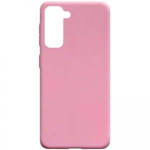 Матовый силиконовый TPU чехол для Samsung Galaxy S21 Plus – Розовый