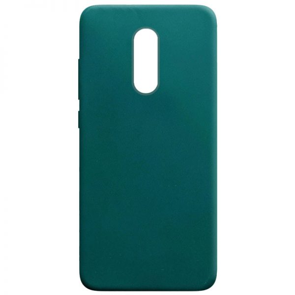 Матовый силиконовый TPU чехол для Xiaomi Redmi 5 Plus – Зеленый / Forest green