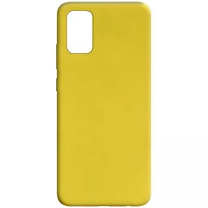 Матовый силиконовый TPU чехол для Samsung Galaxy A02s / M02s – Желтый