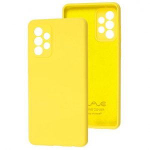 Чехол Silicone Case WAVE Full с микрофиброй для Samsung Galaxy A52 / A52s – Yellow