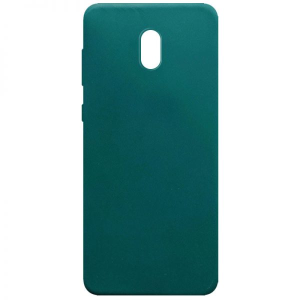 Матовый силиконовый TPU чехол для Xiaomi Redmi 8A – Зеленый / Forest green