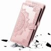 Кожаный чехол-книжка Art Case с визитницей для Samsung Galaxy A01 – Розовый 90219