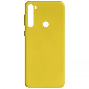 Матовый силиконовый TPU чехол для Xiaomi Redmi Note 8 – Желтый