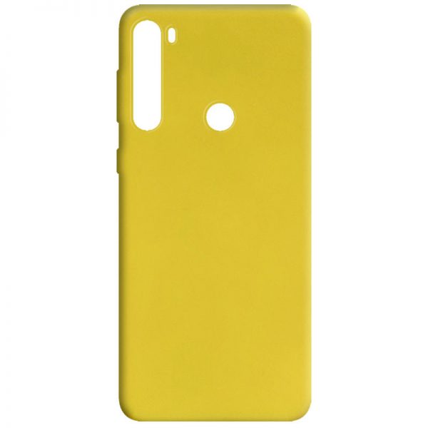 Матовый силиконовый TPU чехол для Xiaomi Redmi Note 8 – Желтый