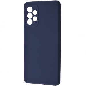 Чехол Silicone Case WAVE Full с микрофиброй для Samsung Galaxy A52 / A52s – Midnight blue