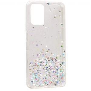 Cиликоновый чехол с блестками Shine Glitter для Samsung Galaxy A32 – Прозрачный