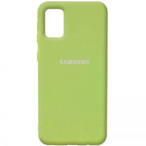 Оригинальный чехол Silicone Cover 360 с микрофиброй для Samsung Galaxy A02s – Мятный / Mint