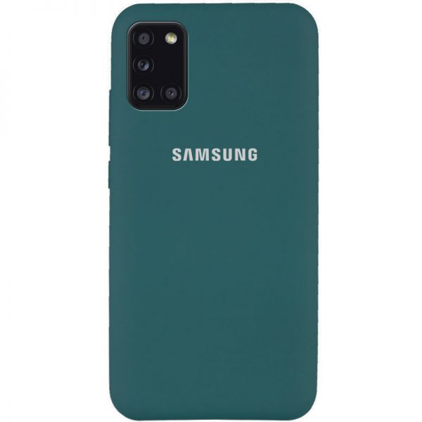 Чохол Silicone Cover для Samsung Galaxy A31 Зелений / Pine green