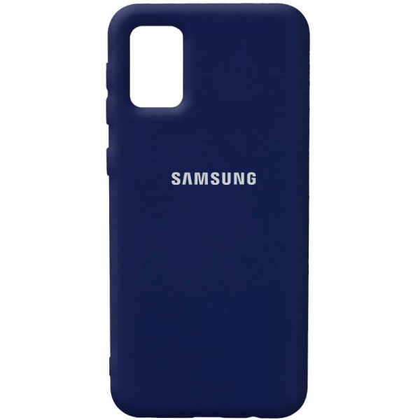 Чохол Silicone Cover для Samsung Galaxy A02s Темно-синій / Midnight blue