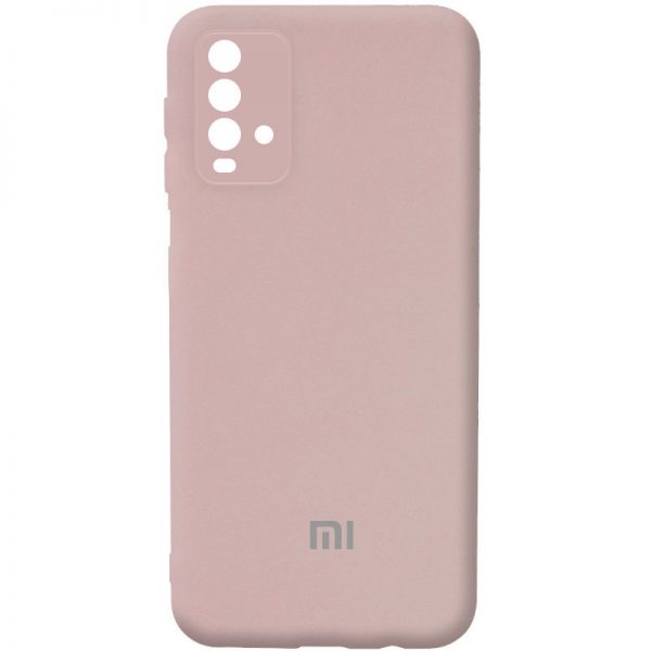Чохол Silicone Cover Camera для Xiaomi Redmi 9T Рожевий / Pink Sand