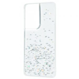 Силиконовый TPU чехол WAVE Confetti Case для Samsung Galaxy S21 Ultra – White