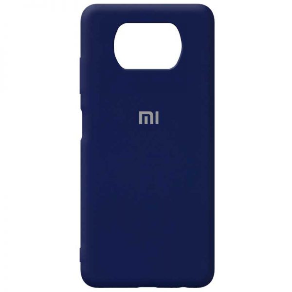 Чохол Silicone Cover для Xiaomi Poco X3 NFC / Poco X3 Pro Темно-синій / Midnight blue