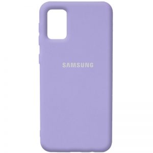 Оригинальный чехол Silicone Cover 360 с микрофиброй для Samsung Galaxy A02s – Сиреневый / Dasheen