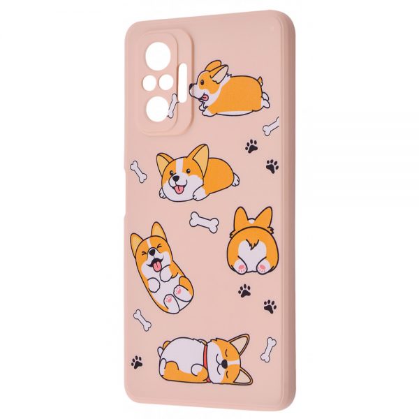 Чохол WAVE Fancy для Xiaomi Redmi Note 10 Pro Corgi / Pink sand