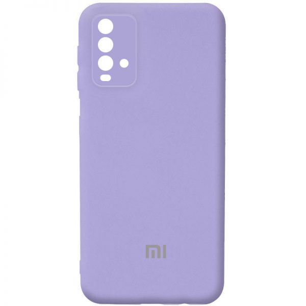 Чохол Silicone Cover Camera для Xiaomi Redmi 9T Бузковий / Dasheen