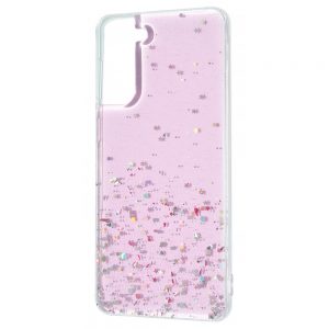 Силиконовый TPU чехол WAVE Confetti Case для Samsung Galaxy S21 Plus – Pink