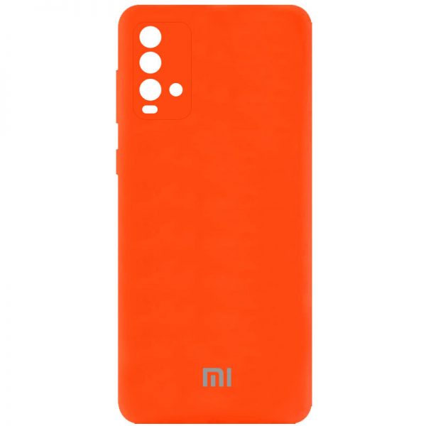 Чохол Silicone Cover Camera для Xiaomi Redmi 9T Помаранчевий / Neon Orange