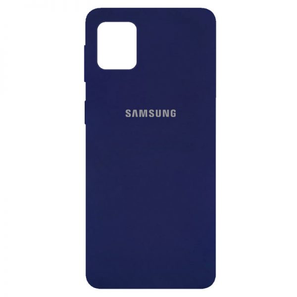Чохол Silicone Cover для Samsung Galaxy Note 10 Lite Темно-синій / Midnight blue