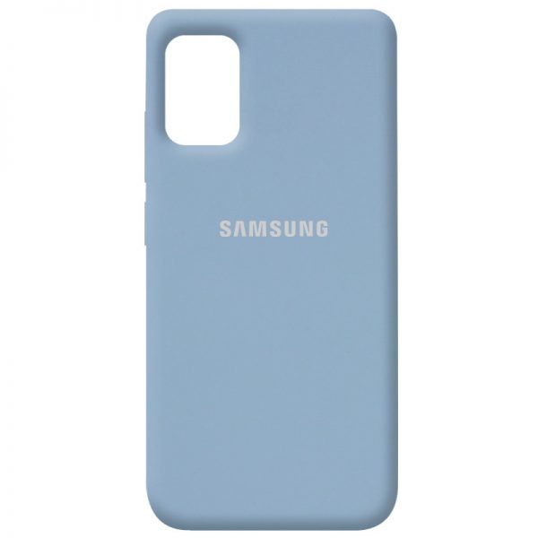 Оригинальный чехол Silicone Cover 360 с микрофиброй для Samsung Galaxy A31 – Голубой / Lilac Blue